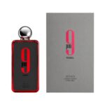Frasco y caja de 9PM Rebel Afnan Eau de Parfum Unisex
