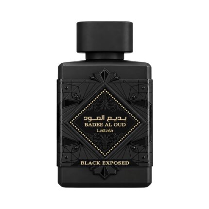 Botella de Bade'e Al Oud Black Exposed Lattafa Eau de Parfum