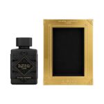 Botella y caja de Bade'e Al Oud Black Exposed Lattafa Eau de Parfum