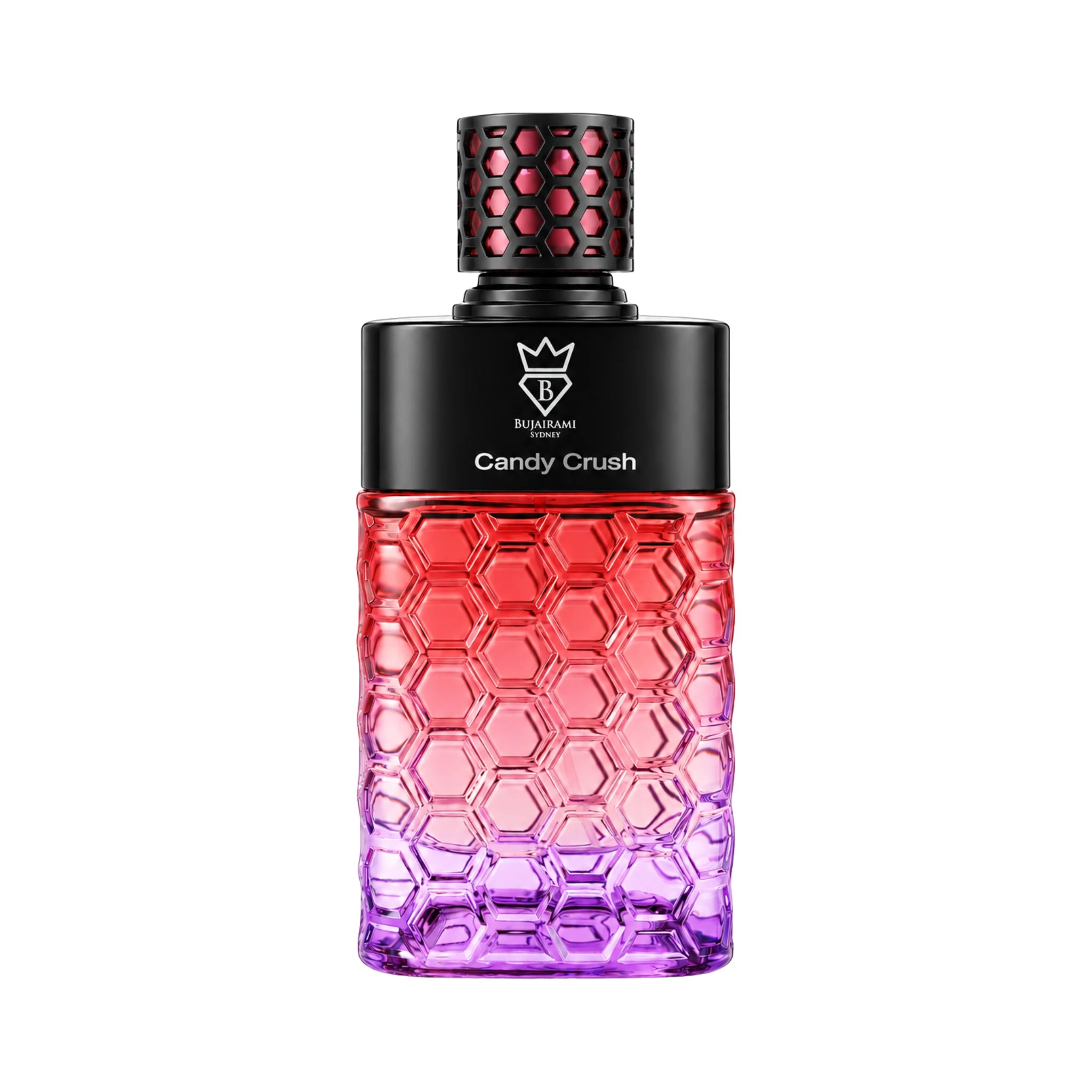 Candy Crush Bujairami Eau de Parfum con su botella