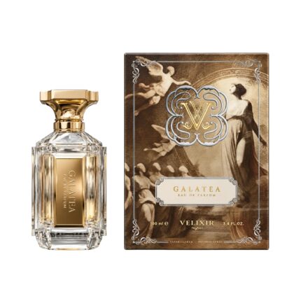 Caja y botella de Galatea Velixir Eau de Parfum