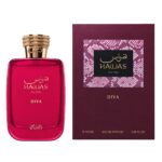 Botella y caja de Hawas Diva Rasasi Eau de Parfum