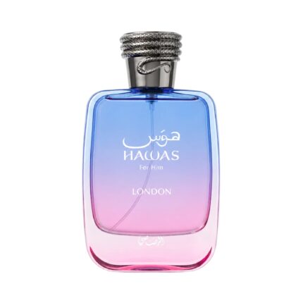 Frasco de Hawas London Rasasi Eau de Parfum Para Hombre
