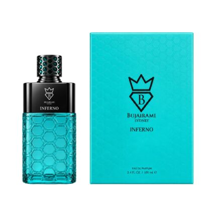 Caja y botella de Inferno Bujairami Eau de Parfum