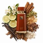 Liquid Brun French Avenue Eau de Parfum Para Hombre con fondo de ingredientes