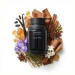Odyssey Homme Armaf Eau de Parfum Para Hombre con fondo de ingredientes