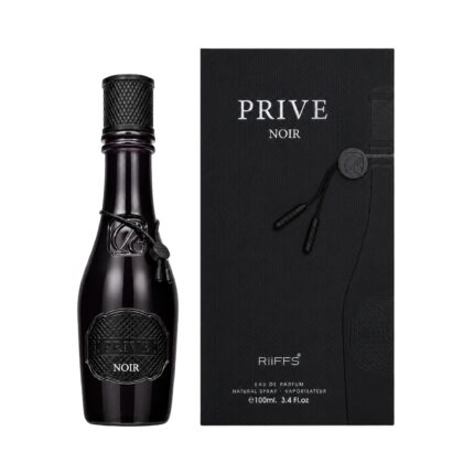 Caja y botella de Prive Noir Riiffs Eau de Parfum