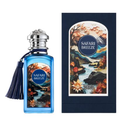 Caja y botella de Safari Breeze French Avenue Eau de Parfum