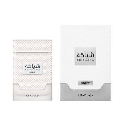 Caja y botella de Shiyaaka Snow Khadlaj Eau de Parfum