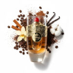 Tiramisu Speculoos Paris Corner Eau de Parfum Para Mujer con fondo de ingredientes