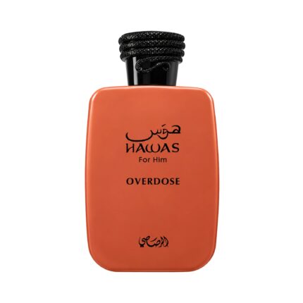 Frasco de Hawas Overdose Rasasi Eau de Parfum
